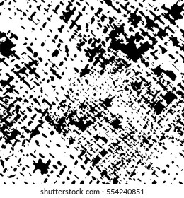 Vector abstract graphic black white seamless pattern, monochrome print design. mark making.