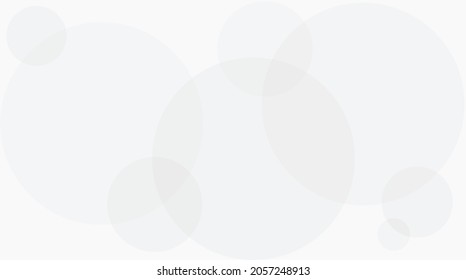 Vector abstract graphic design background. Grey circles overlapping. Copy space. 