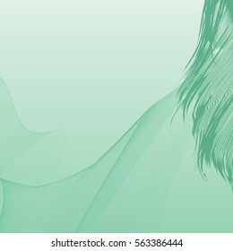 Vector abstract graphic design background green. 