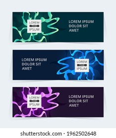 Vector abstract graphic design Banner Pattern background web template.