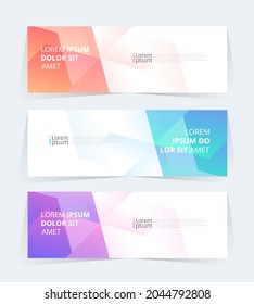 Vector abstract graphic design Banner Pattern background template.