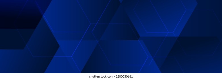 Vector abstract graphic design Banner blue technology background. 