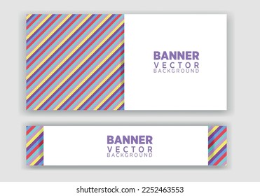 Vector abstract graphic design Banner. Vector horizontal banner template, abstract design.