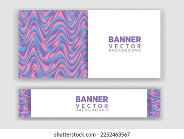 Vector abstract graphic design Banner. Vector horizontal banner template, abstract design.