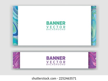 Vector abstract graphic design Banner. Vector horizontal banner template, abstract design.