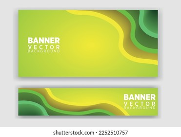 Vector abstract graphic design Banner. Vector horizontal banner template, abstract design.