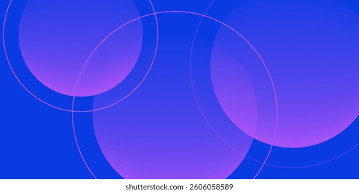 Vector abstract graphic design Banner blue technology background. 
