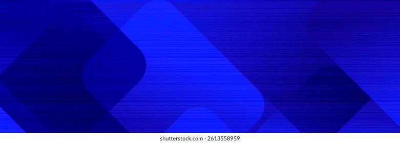 Vector abstract graphic design Banner blue technology background. 