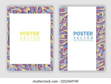 Vector abstract graphic design Poster . Vector vertical poster template, abstract design.