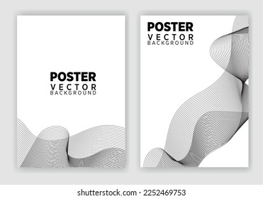 Vector abstract graphic design Poster . Vector vertical poster template, abstract design.