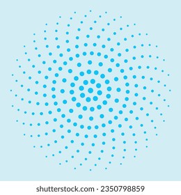 Vector abstract graphic pattern made of circles arranges in a beautiful harmonious way