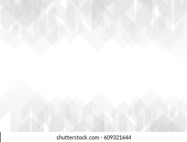 Vector : Abstract Gray Arrows On White Background