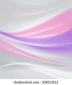 Vector abstract gray background with colorful waves