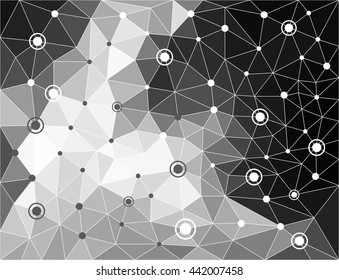 Vector abstract gray triangles backgrounds