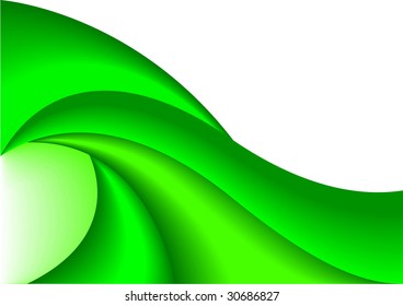 Vector abstract green background; clip-art