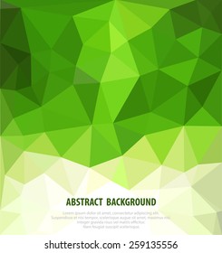 fondo verde abstracto vectorial con mosaico para negocios