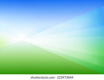 Vector Abstract Green Blue Background