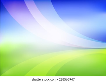 Vector abstract green blue background