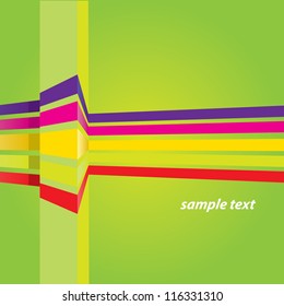 vector abstract green business background with arrows. green brochure design