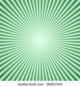 Vector abstract green color background with radial lines