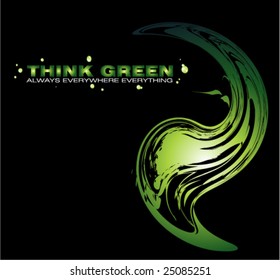 VECTOR Abstract Green Concept Background to use for cover or brochure