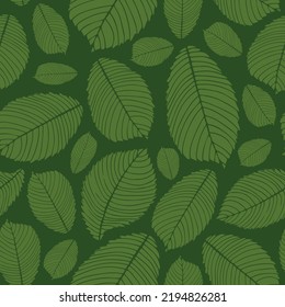 Vector de fondo vegetal abstracto de fondo floral verde con hojas.