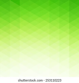 Vector Abstract green geometric background. Template brochure design
