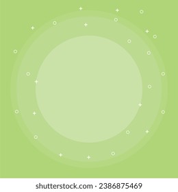 Vector abstract green geometric circle background.