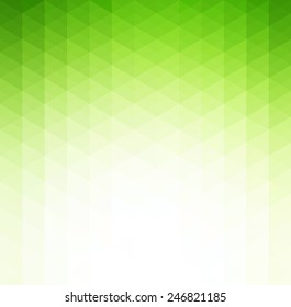 Vector Abstract green  geometric technology background  with triangle 