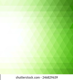 Vector Abstract green  geometric technology background  with triangle 