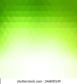 Vector Abstract green  geometric technology background  with triangle 