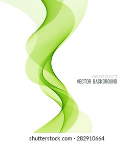 Vector Abstract green lines background. Template brochure design