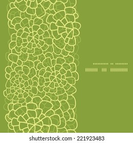 Vector abstract green natural texture vertical frame seamless pattern background