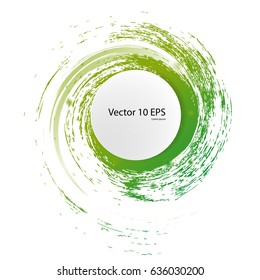 Vector abstract green paint background