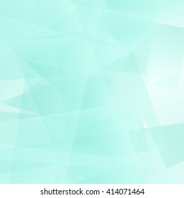 Vector Abstract Green Polygonal Background. Green Geometric Pattern