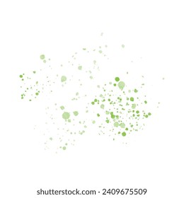 Vector abstract green watercolor paint brush splash and splatter.