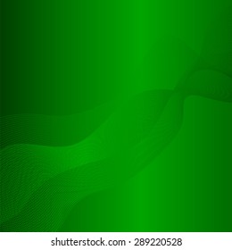 Vector Abstract Green Wave Texture On Green Light Background