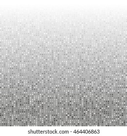 Vector Abstract Grey Creative Pixel Pattern. Technology Background