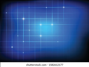 Vector : Abstract grid on blue background