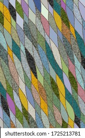 Vector Abstract grunge background from geometric shapes. Stained glass window