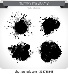 Vector abstract grunge background. Hand texture drawn. Vintage.