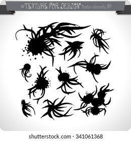 Vector abstract grunge background. Hand texture drawn. Vintage.