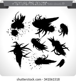 Vector abstract grunge background. Hand texture drawn. Vintage.