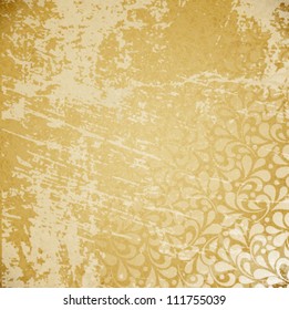 Vector abstract grunge background of old paper texture.