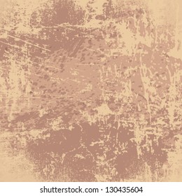 Vector abstract grunge background of old paper texture.