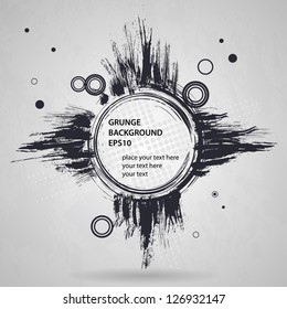 Vector abstract grunge banner design element