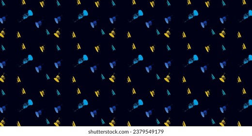 Vector Abstract Grunge Brush Background with Colorful Brush Stroke Concept.