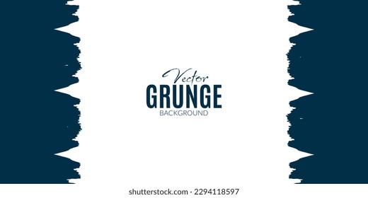 Vector abstract grunge brush stroke white background design