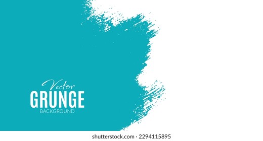 Vector abstract grunge cerulean and white background