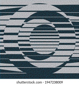 Vector Abstract grunge geometric background from gray striped ellipses